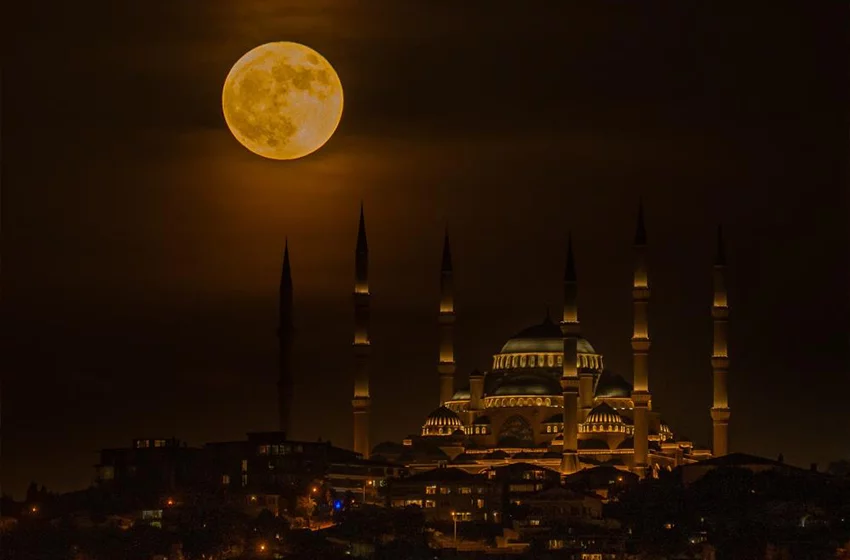 Türkiye’de Süper Ay manzarası