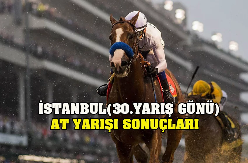 TJK İstanbul(30.Yarış Günü) yarış sonuçları 19 Haziran