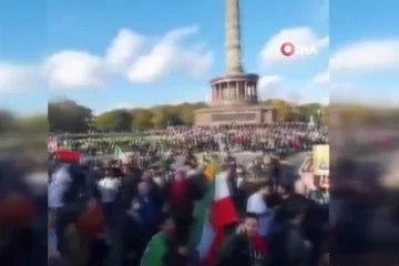Berlin'de İran rejimine karşı protesto