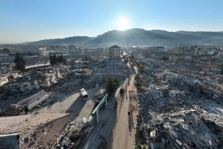 Depremin 9. günü Hatay'daki yıkım havadan çekilen görüntülere yansıdı