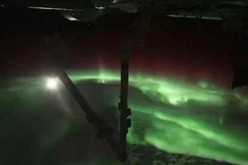 NASA, Kuzey Işıkları’nın uzaydan çekilmiş halini paylaştı